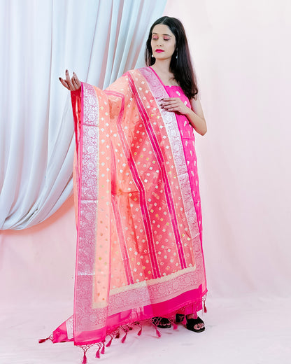 Cotton Silk Banarasi Suit {Afroze}