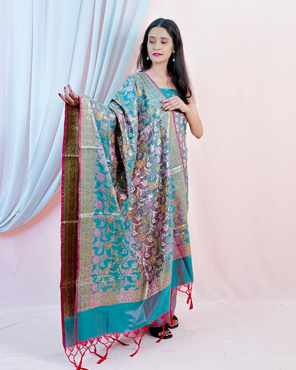 Katan Silk Banarasi Suit (Abeerah)