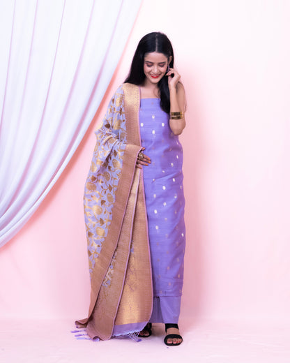 Chanderi Silk Banarasi Suit (Aaliyah)