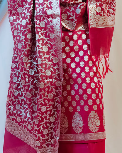 Cotton Silk Banarasi Suit {Afaf)