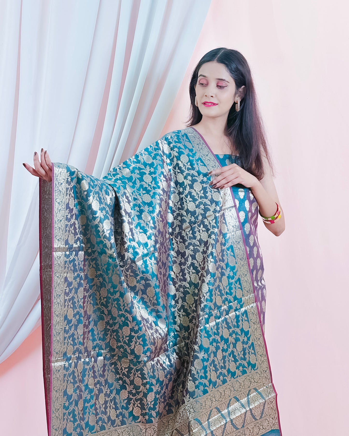 Cotton Silk Banarasi Suit {Afaf)