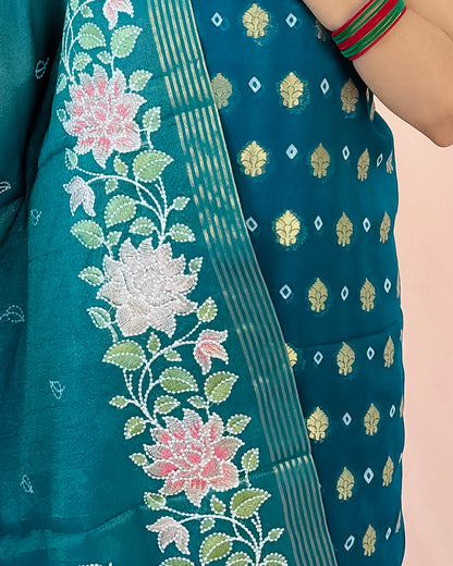 Georgette Silk Banarasi Suit (Aatiqah)