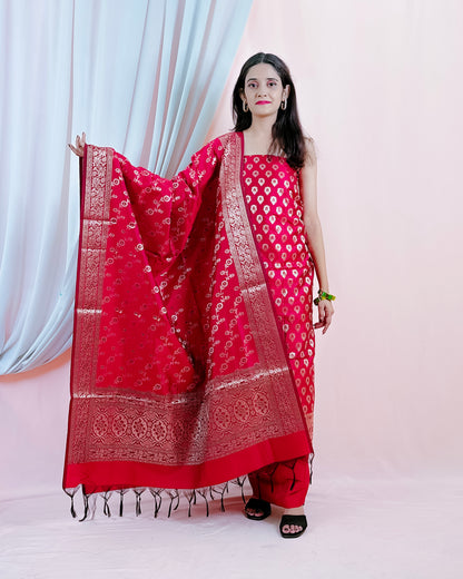 Katan Silk Banarasi Suit (Afeerah)