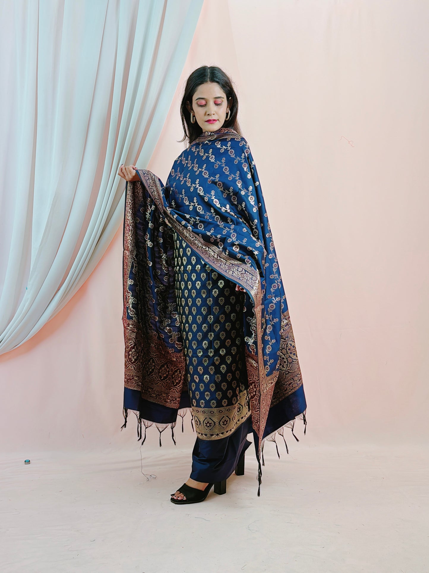 Katan Silk Banarasi Suit (Afeerah)