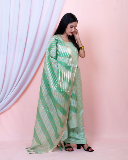 Chiniya Silk Banarasi Suit (Aabidah)