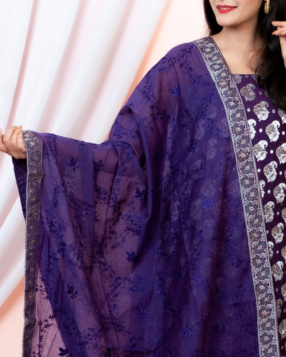 Cotton Silk Banarasi Suit (Aamirah)