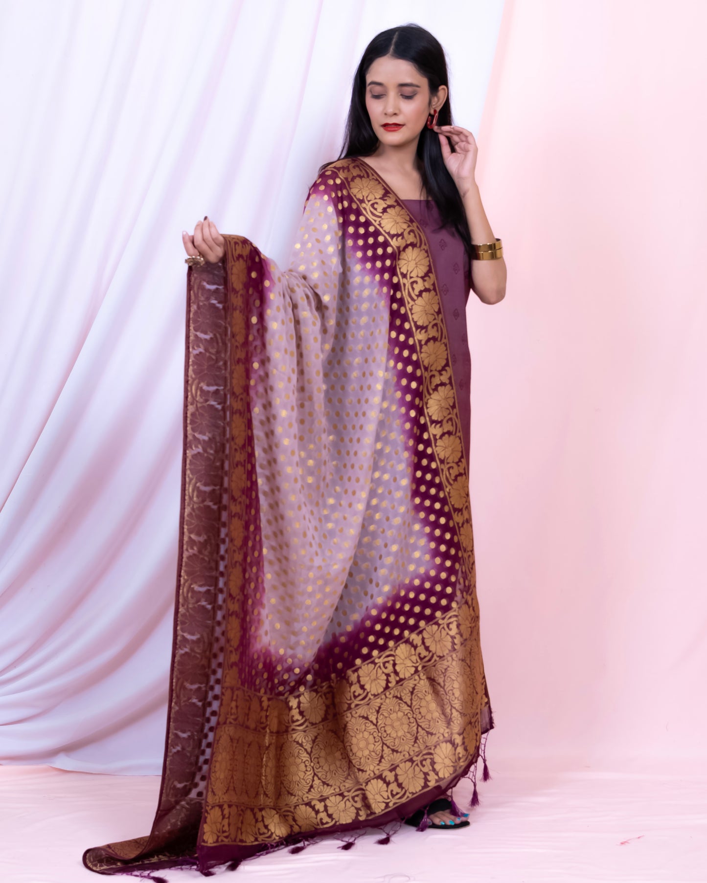 Cotton Silk Tanchoi Banarasi Suit (Aabirah)