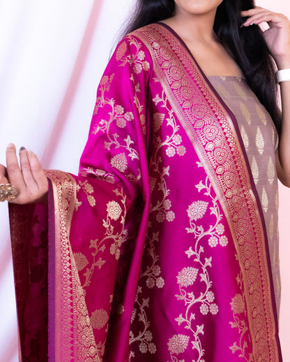 Katan Silk Banarasi Suit (Aafreen)