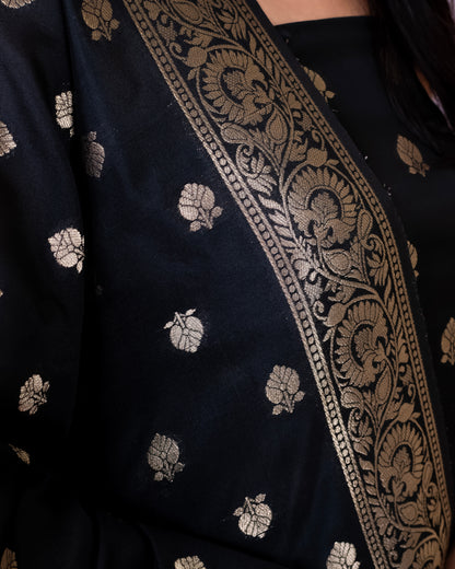 Katan Silk Banarasi Suit (Aaidah)