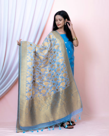 Chanderi Silk Banarasi Suit (Aaliyah)