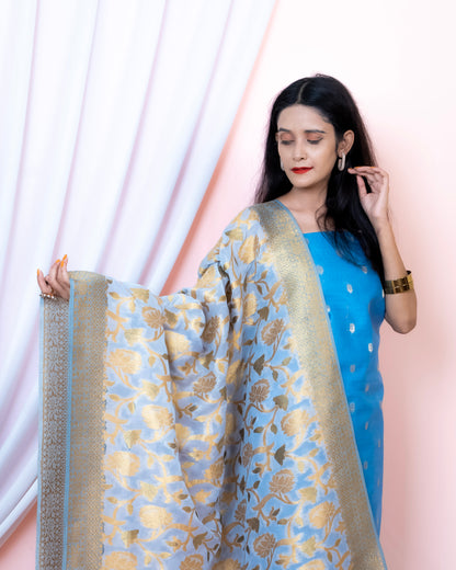 Chanderi Silk Banarasi Suit (Aaliyah)