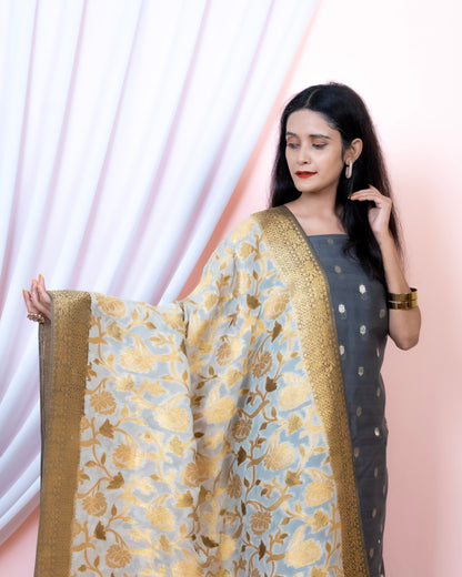 Chanderi Silk Banarasi Suit (Aaliyah)