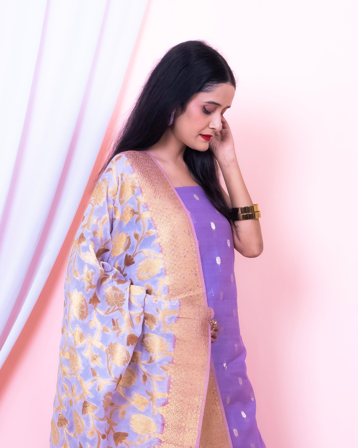 Chanderi Silk Banarasi Suit (Aaliyah)