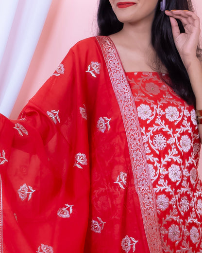 Cotton Silk Banarasi Suit (Aaminah)