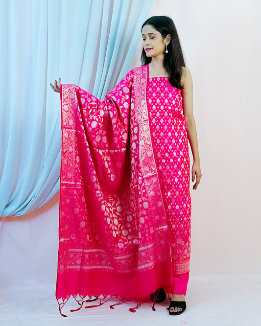 Katan Silk Banarasi Suit {Adaa)