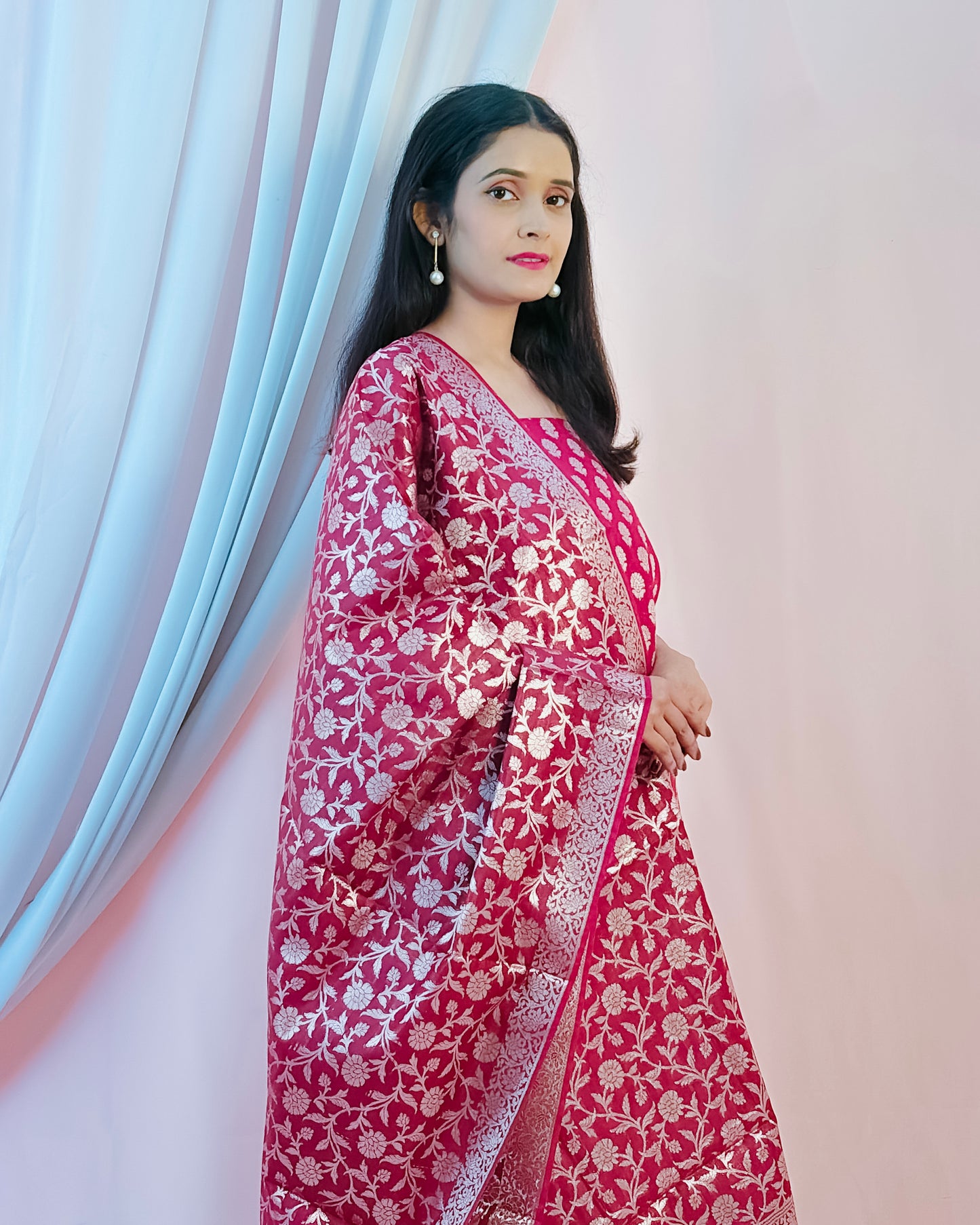 Cotton Silk Banarasi Suit {Afaf)