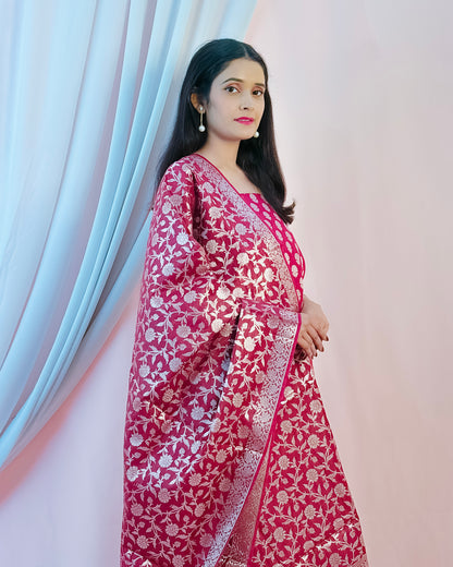 Cotton Silk Banarasi Suit {Afaf)