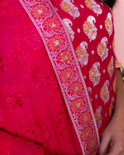 Cotton Silk Banarasi Suit (Aamirah)