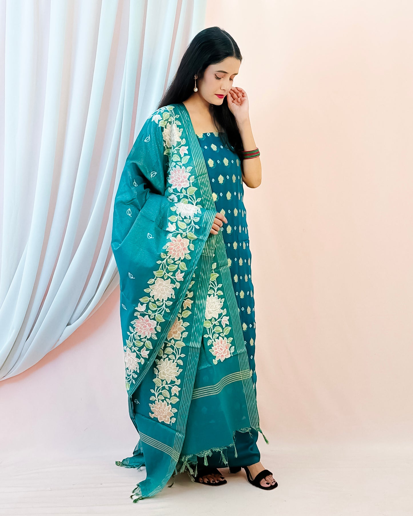 Georgette Silk Banarasi Suit (Aatiqah)