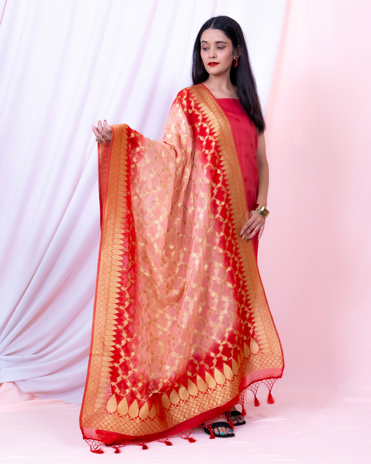 Cotton Silk Tanchoi Banarasi Suit (Aabirahh)