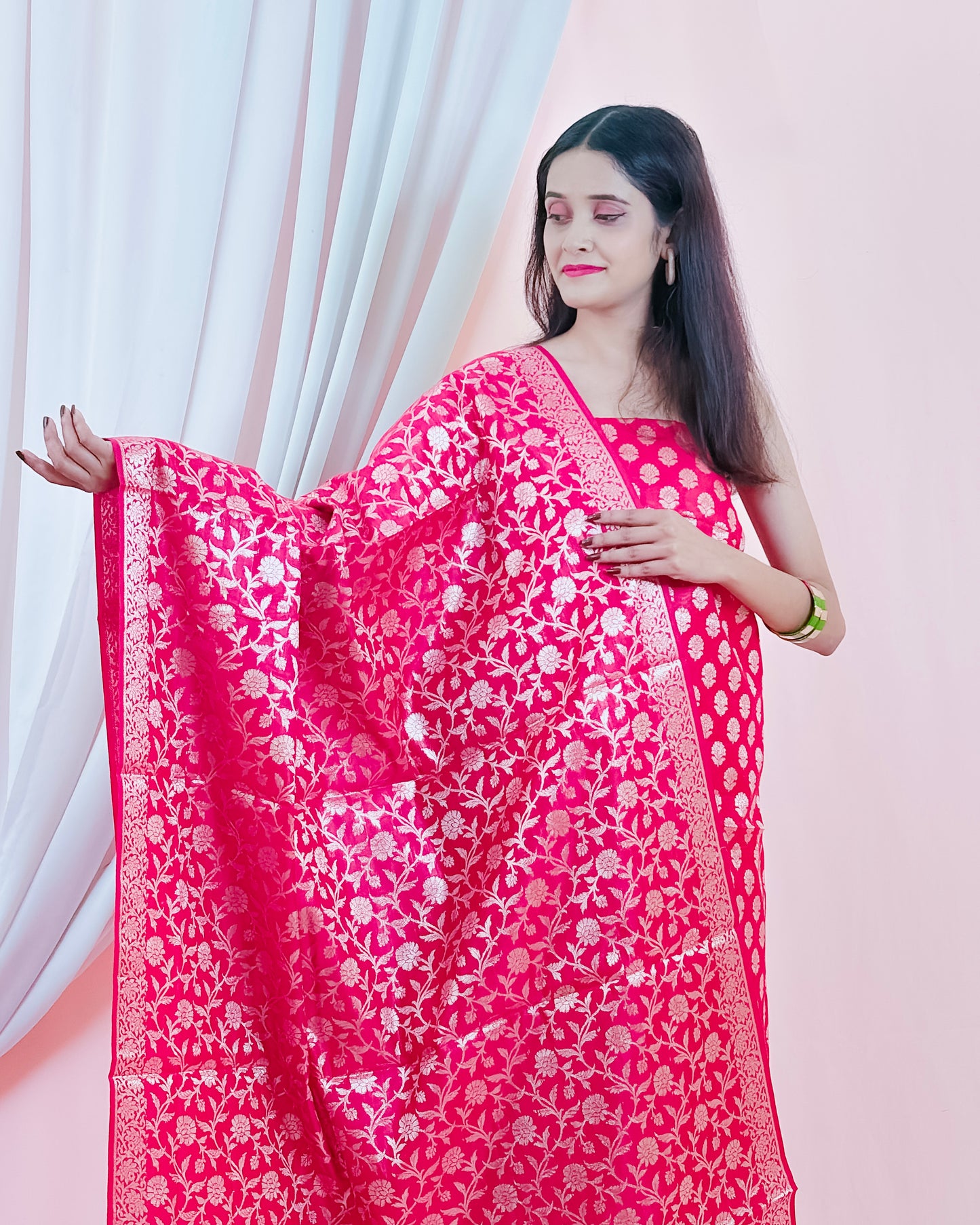 Cotton Silk Banarasi Suit {Afaf)