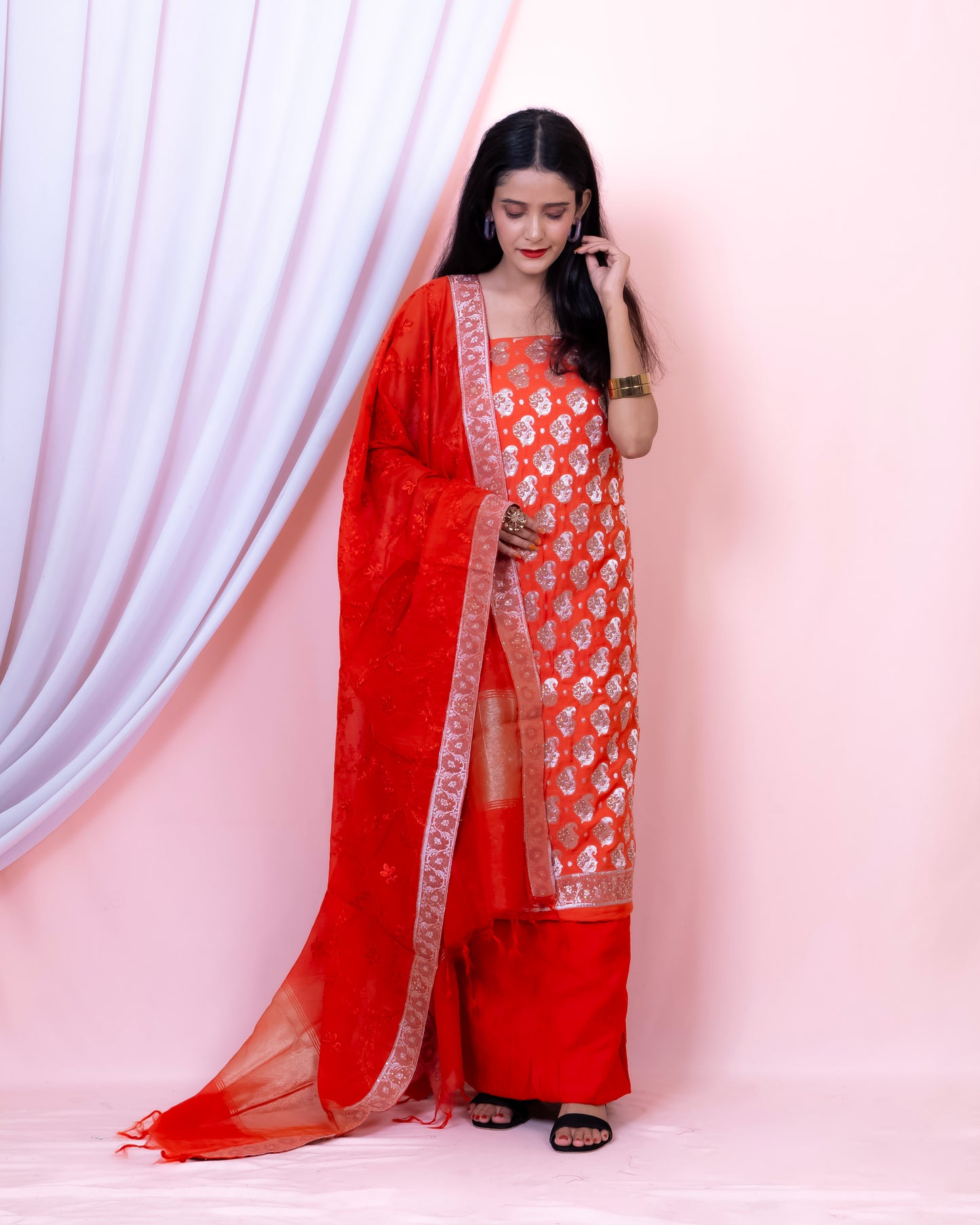 Cotton Silk Banarasi Suit (Aamirah)