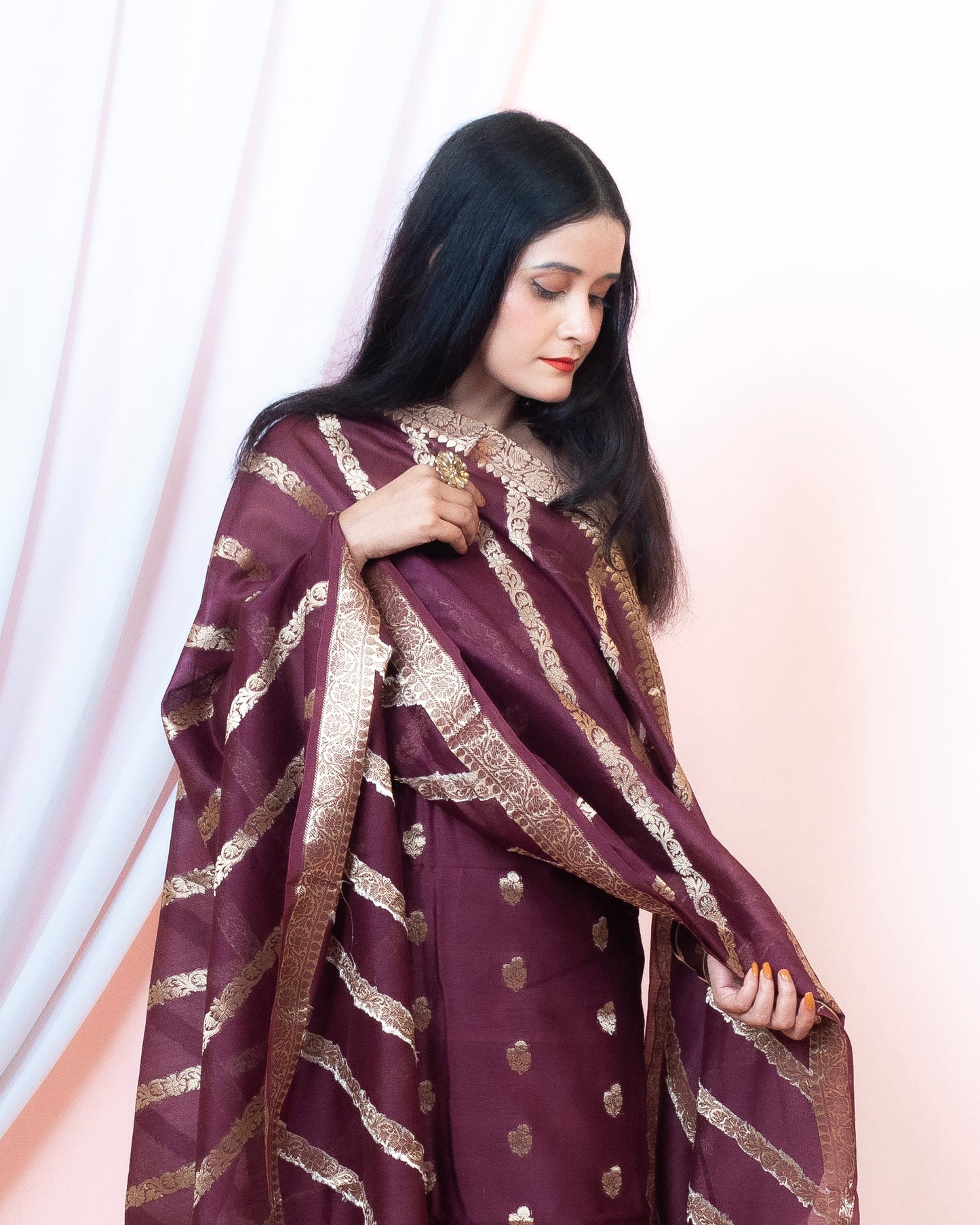 Chiniya Silk Banarasi Suit (Aanisah)