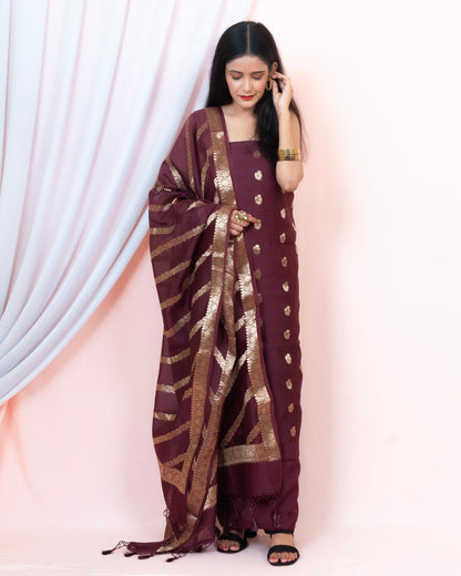 Chiniya Silk Banarasi Suit (Aanisah)