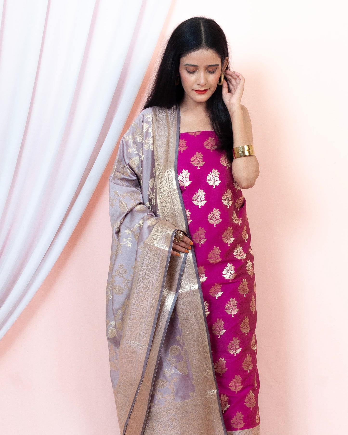 Katan Silk Banarasi Dupatta (Aaqilah)