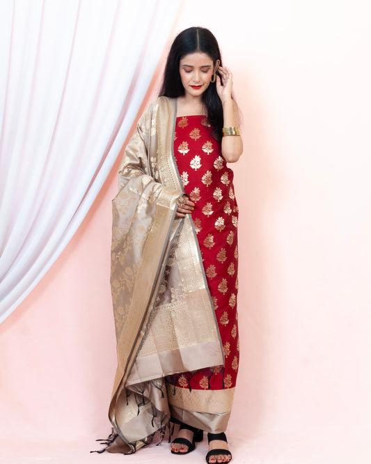 Katan Silk Banarasi Dupatta (Aaqilah)