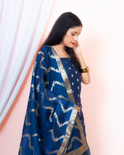 Chiniya Silk Banarasi Suit (Aanisah)