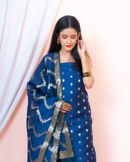 Chiniya Silk Banarasi Suit (Aanisah)