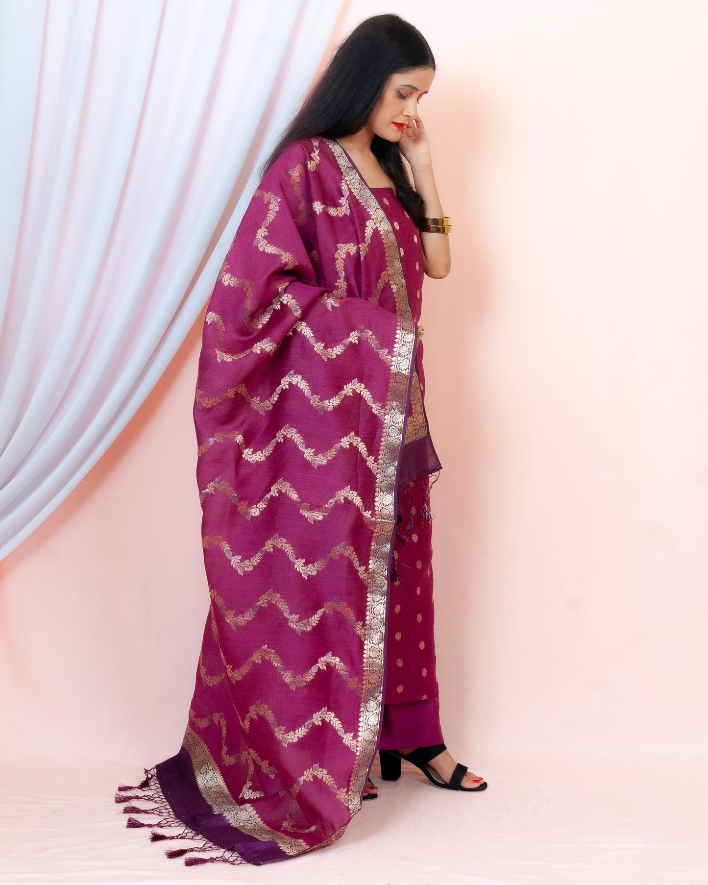 Monga Silk Banarasi Suit (Aarifah)