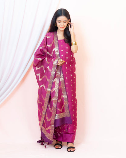 Monga Silk Banarasi Suit (Aarifah)