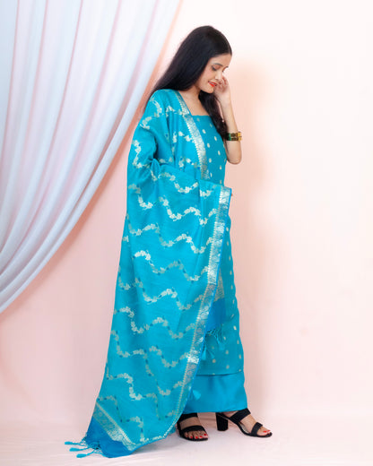 Monga Silk Banarasi Suit (Aarifah)