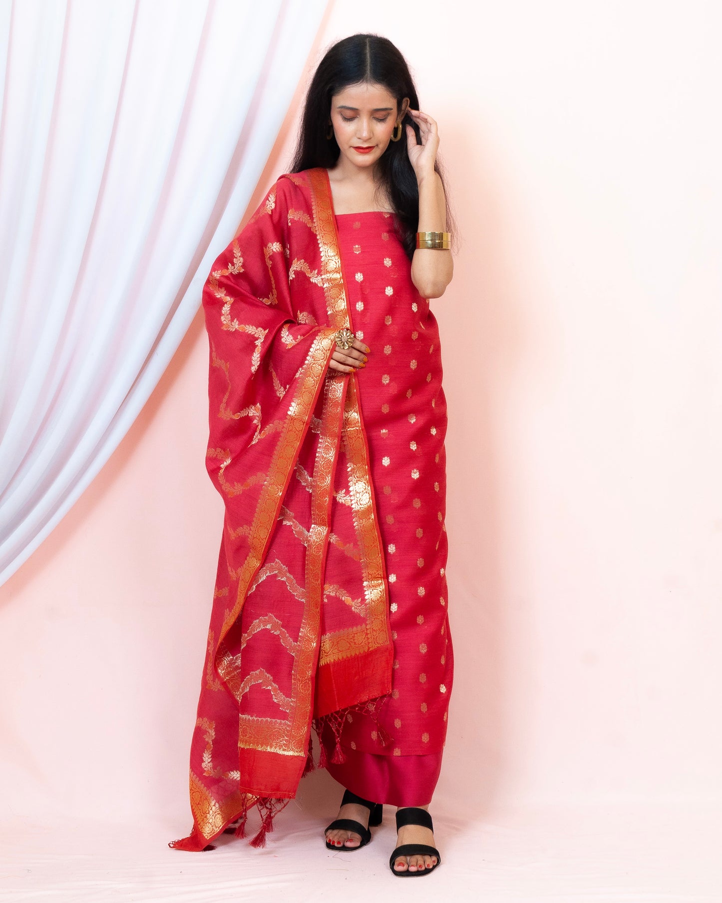 Monga Silk Banarasi Suit (Aarifah)