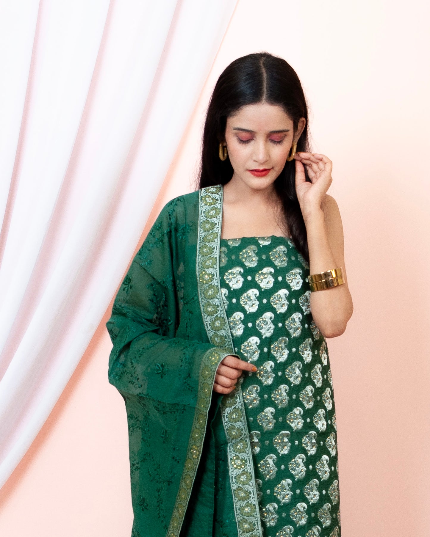 Cotton Silk Banarasi Suit (Aamirah)