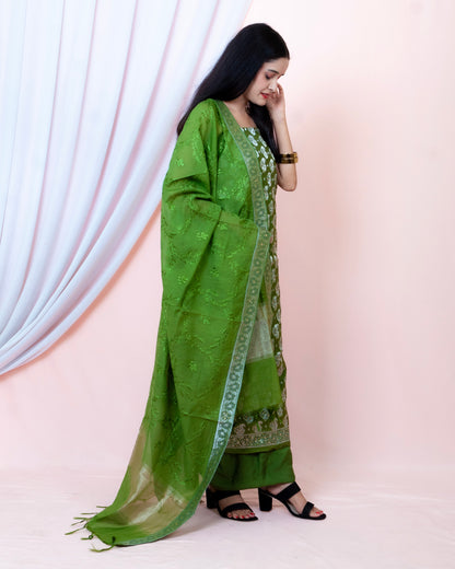 Cotton Silk Banarasi Suit (Aamirah)