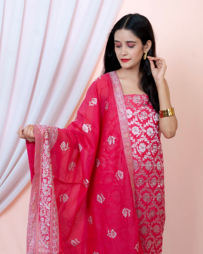 Cotton Silk Banarasi Suit (Aaminah)