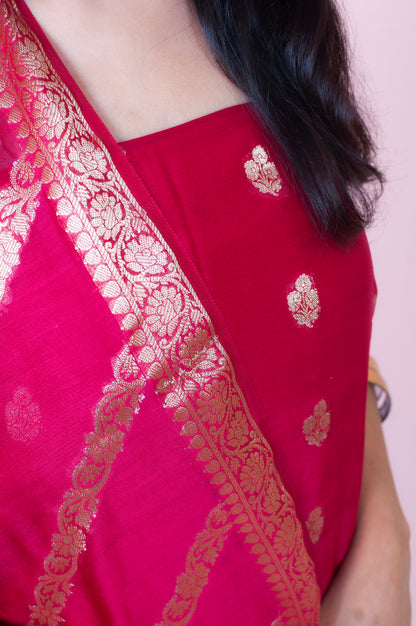 Chiniya Silk Banarasi Suit (Aanisah)