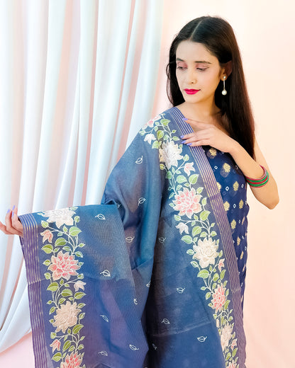 Georgette Silk Banarasi Suit (Aatiqah)