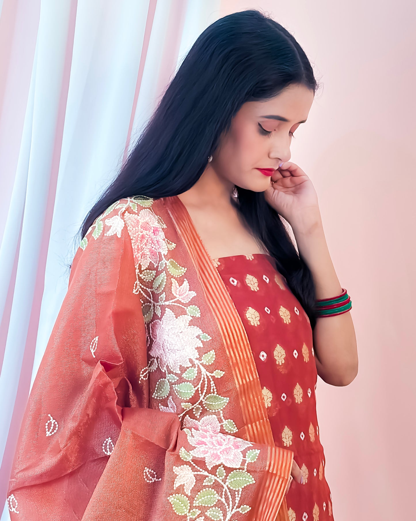 Georgette Silk Banarasi Suit (Aatiqah)