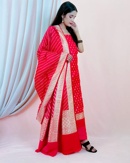 Handloom Silk Banarasi Suit (Aatirah)