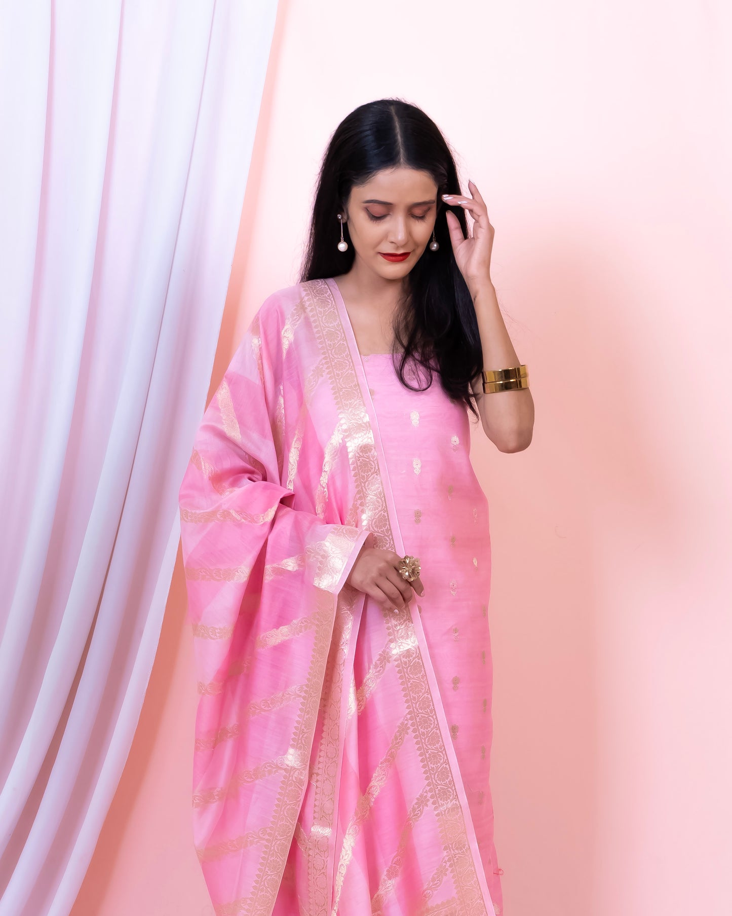 Chiniya Silk Banarasi Suit (Aabidahh)