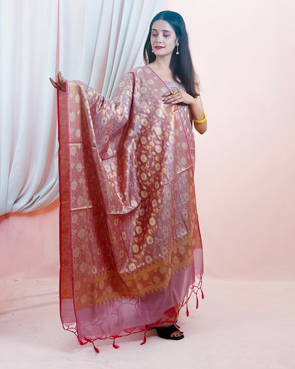 Linen Silk Banarasi Suit {Abeedah)