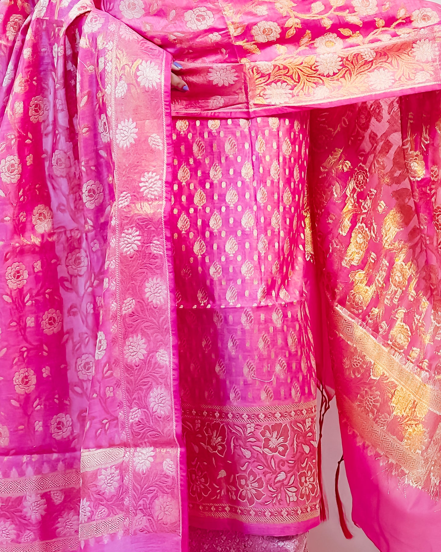 Linen Silk Banarasi Suit {Abeedah)