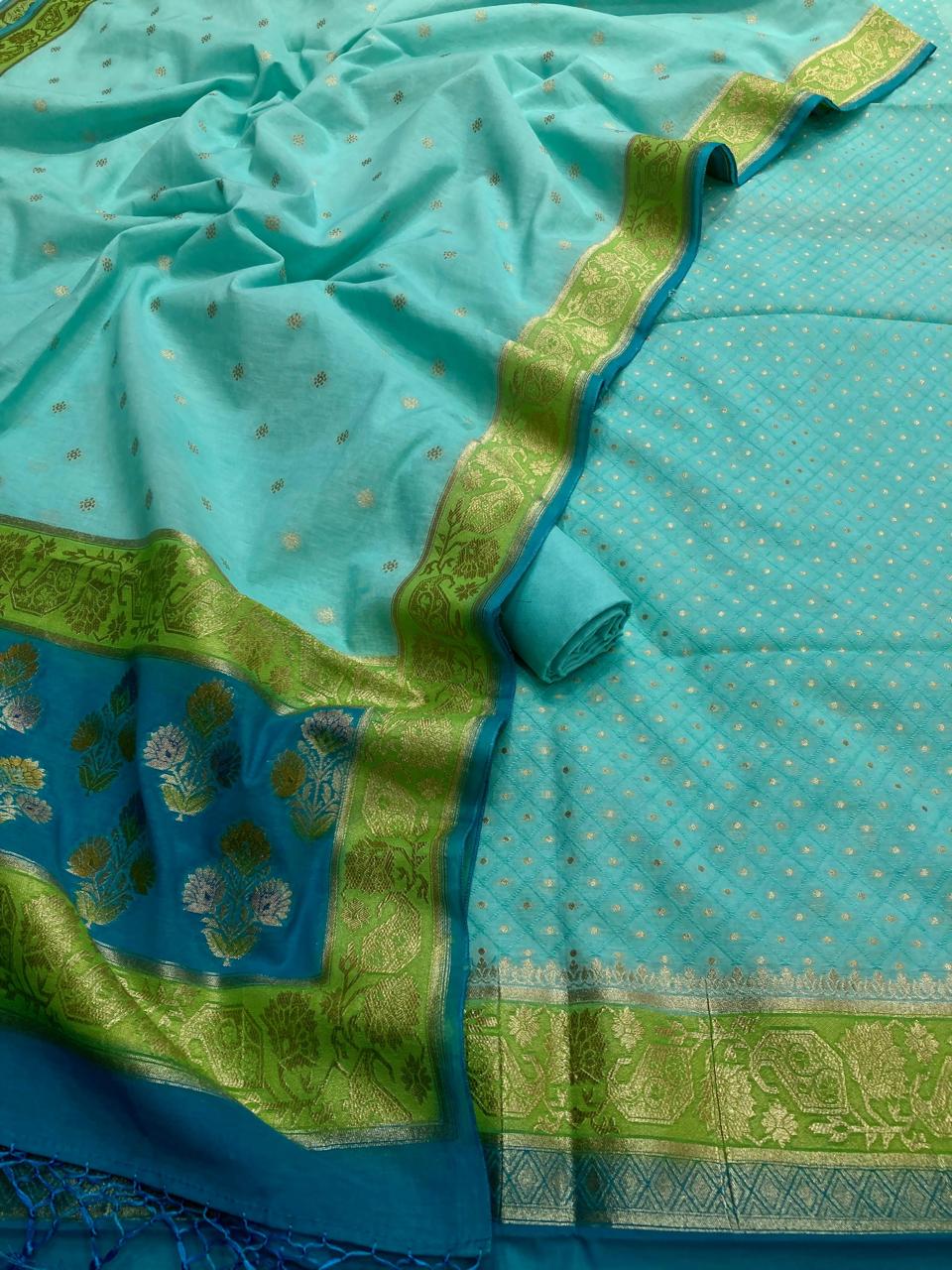 Cotton Tanchoi Banarasi Suit [Anaum]