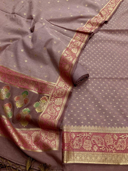 Cotton Tanchoi Banarasi Suit [Anaum]