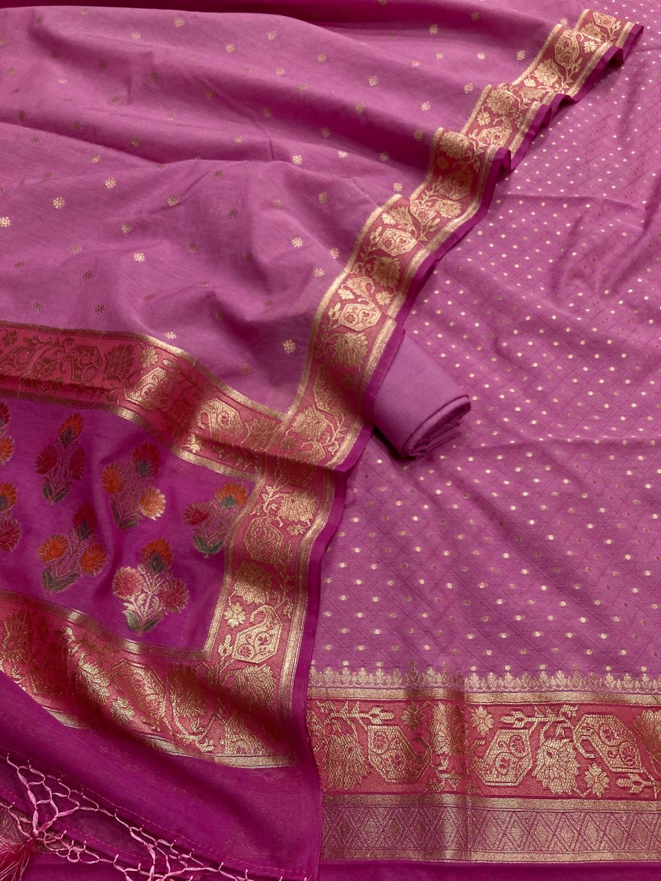 Cotton Tanchoi Banarasi Suit [Anaum]