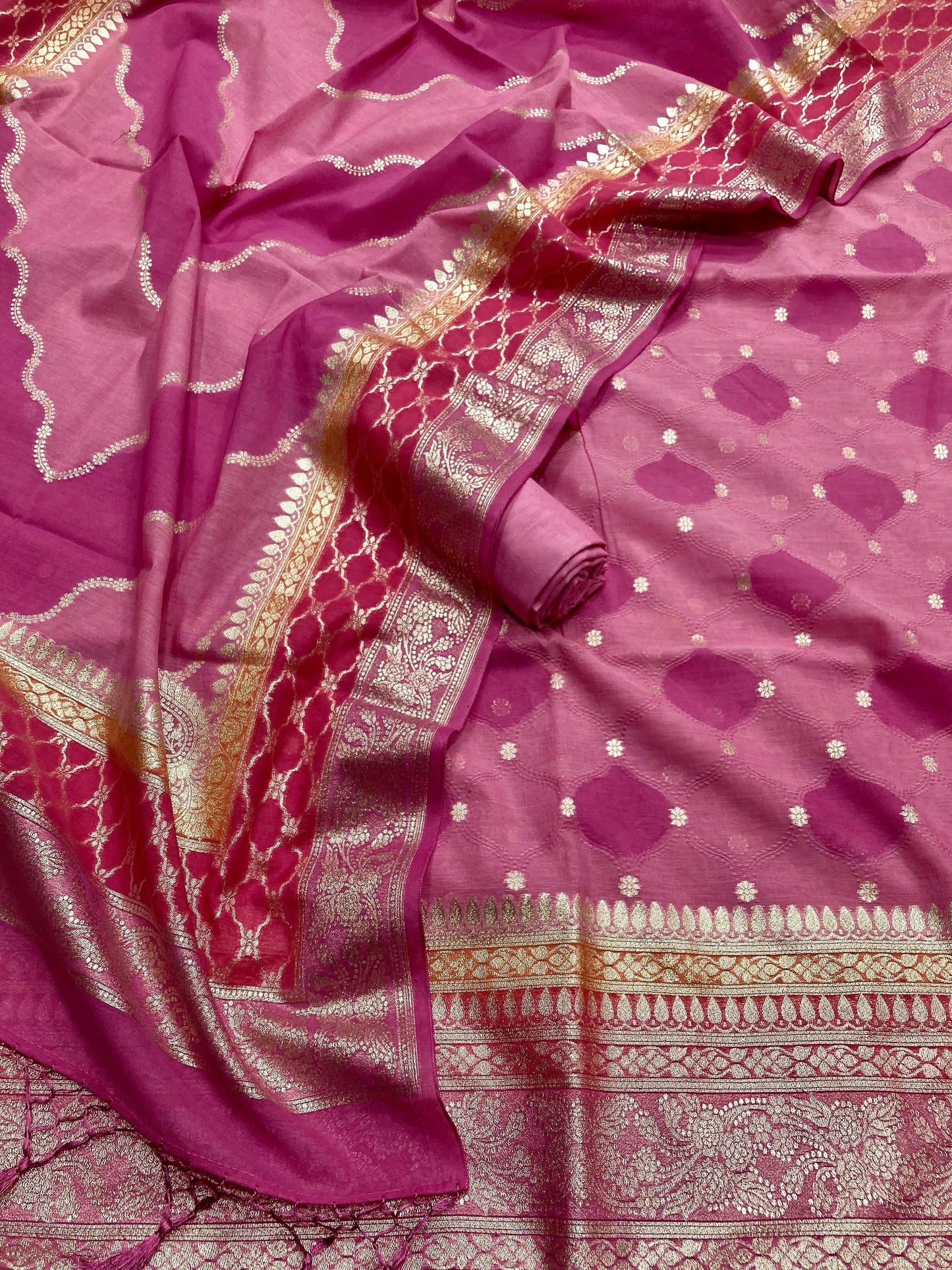 Chanderi Silk Banarasi Suit [Andalib]